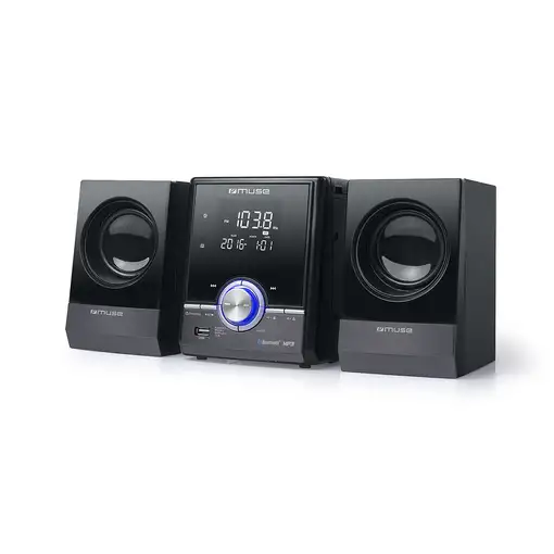 Muse M-38 BT Microcadena de música para uso doméstico 10 W Negro