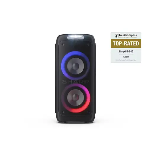Sharp PS-949 altavoz portátil o de fiesta Altavoz para fiestas Negro