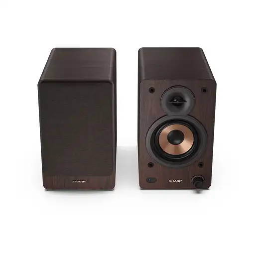 Sharp BOOKSHELF SPEAKERS De 2 vías Marrón Inalámbrico y alámbrico 60 W