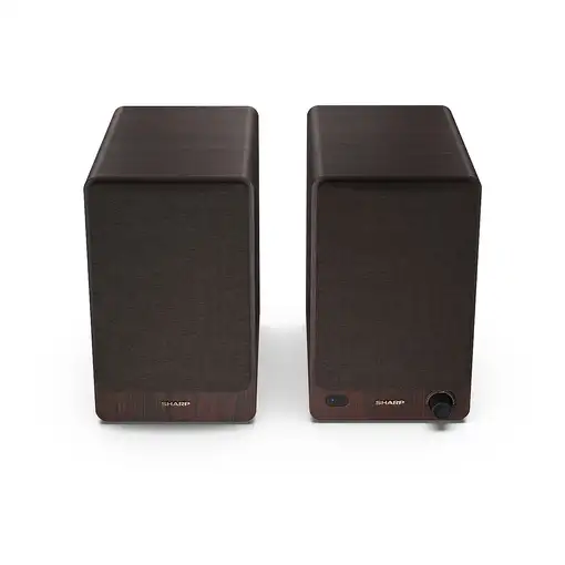Sharp BOOKSHELF SPEAKERS De 2 vías Marrón Inalámbrico y alámbrico 60 W