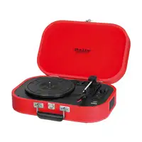 Trevi TT 1020 BT Tocadiscos de tracción directa Rojo Semiautomático