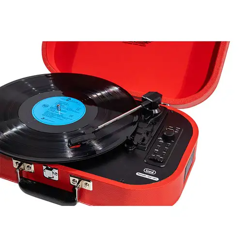 Trevi TT 1020 BT Tocadiscos de tracción directa Rojo Semiautomático