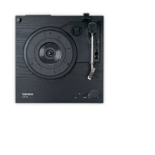 Lenco LS-15BK tocadisco Tocadiscos de tracción por correa Negro