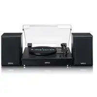 Lenco LS-101BK tocadisco Tocadiscos de tracción por correa Negro
