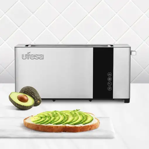 Ufesa 71305541 tostadora 7 1 rebanada(s) 1050 W Negro, Acero inoxidable