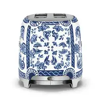 Smeg TSF01DGBEU tostadora 2 rebanada(s) 950 W Azul, Blanco