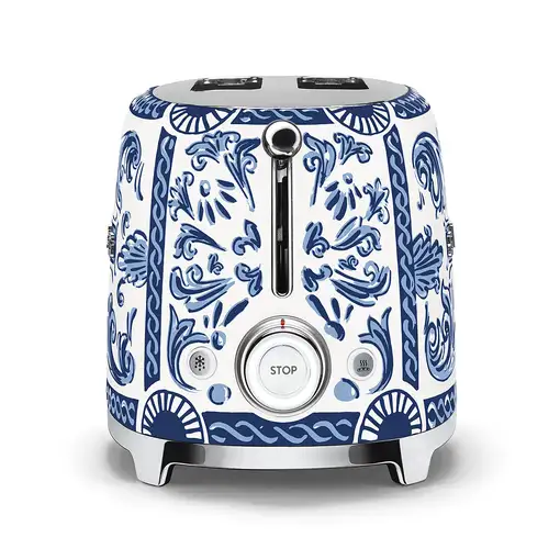 Smeg TSF01DGBEU tostadora 2 rebanada(s) 950 W Azul, Blanco