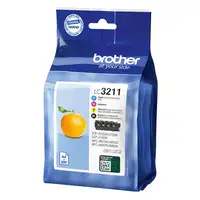 Brother LC3211VALDR cartucho de tinta 4 pieza(s) Original Negro, Cian, Magenta, Am