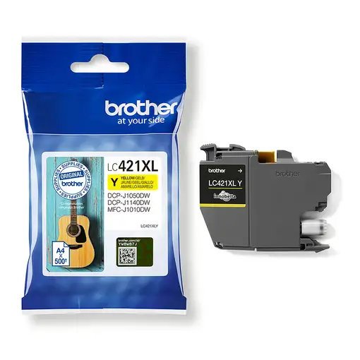 Brother LC421XLY cartucho de tinta 1 pieza(s) Original Amarillo