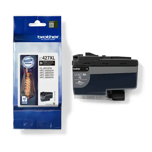 Brother LC427XLBK cartucho de tinta 1 pieza(s) Original Negro