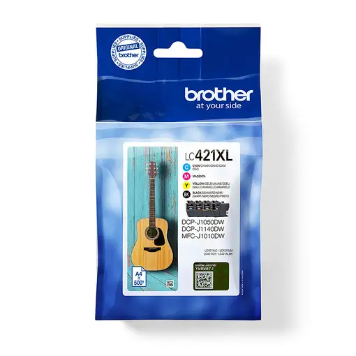 Brother LC421XLVAL cartucho de tinta 1 pieza(s) Original Negro, Cian, Magenta, Ama