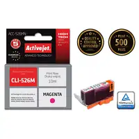Activejet Tinta ACC-526MN (repuesto Canon CLI-526M; Supreme; 10 ml; rojo),