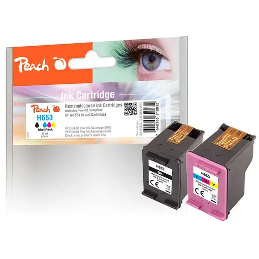 Peach PI300-1045 cartucho de tinta 2 pieza(s) Compatible Negro, Cian, Magenta, Ama
