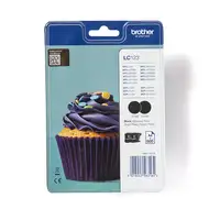 Brother LC123BKBP2DR cartucho de tinta 1 pieza(s) Original Negro