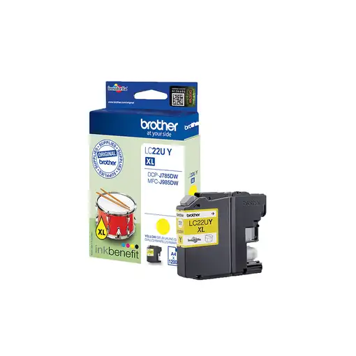 Brother LC22UY cartucho de tinta 1 pieza(s) Original Amarillo