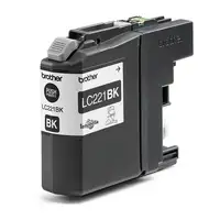 Brother LC221BK cartucho de tinta 1 pieza(s) Original Negro