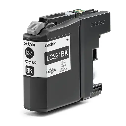 Brother LC221BK cartucho de tinta 1 pieza(s) Original Negro