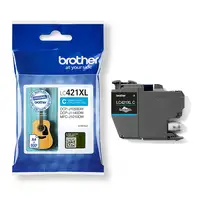 Brother LC-421XLC cartucho de tinta 1 pieza(s) Original Alto rendimiento (XL) Cian