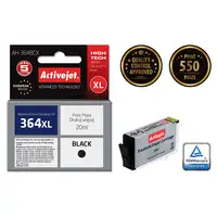 Activejet Tinta AH-364BCX (repuesto HP 364XL CN684EE; Premium; 20 ml; negro)