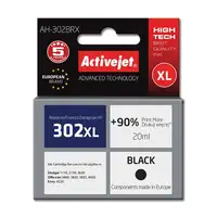 Activejet Tinta AH-302BRX (reemplazo HP 302XL F6U68AE; Premium; 20 ml; negro)