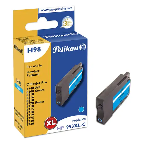 Pelikan H98 Cyan cartucho de tinta 1 pieza(s) Compatible Alto rendimiento (XL) Cia