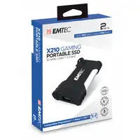 Emtec X210G 2 TB USB Tipo C 3.2 Gen 2 (3.1 Gen 2) Negro, Blanco