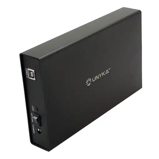 UNYKAch Lok 0.2 Caja de disco duro (HDD) Negro 3.5"