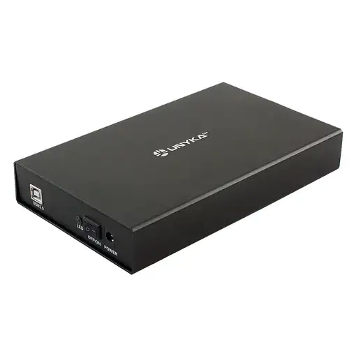 UNYKAch Lok 0.2 Caja de disco duro (HDD) Negro 3.5"
