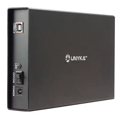 UNYKAch Lok 0.2 Caja de disco duro (HDD) Negro 3.5"