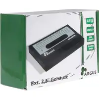 Inter-Tech HD-25620 Caja de disco duro (HDD) Negro, Blanco 2.5"