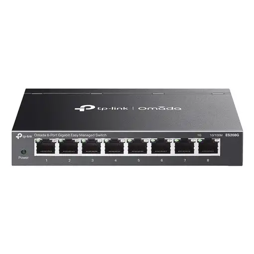 TP-Link Omada ES208G switch Gestionado L2 Gigabit Ethernet (10/100/1000) Negro