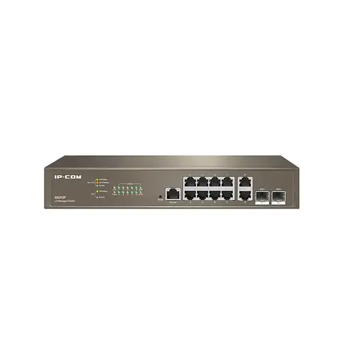 IP-COM Networks G5312F switch Gestionado L3 Gigabit Ethernet (10/100/1000) 1U Marr