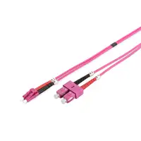 Digitus Cable de conexión multimode de fibra óptica, OM4, LC/SC