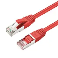 Microconnect MC-SFTP6A10R cable de red Rojo 10 m Cat6a S/FTP (S-STP)