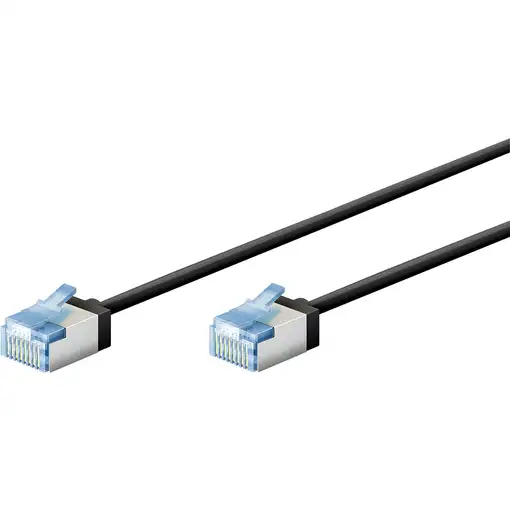Goobay 74317 cable de red Negro 0,5 m Cat6a U/FTP (STP)