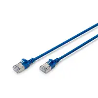Digitus Cable de interconexión CAT 6A F-FTP Slim, 2 m, azul