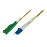 Digitus Cable de conexión de fibra óptica, E2000 (8° APC) a LC (UPC), modo único