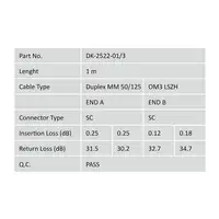 Digitus Cable de conexión de fibra óptica multimode OM 3, SC/SC