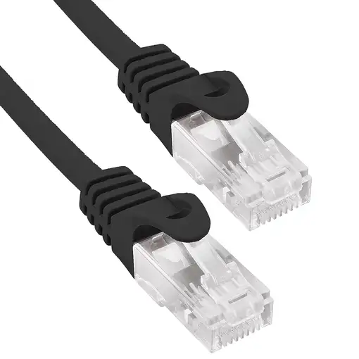 Phasak Cable de Red Cat.6 UTP Solido CCA Cat.6 UTP Negro 2M