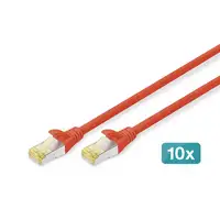 Digitus Cable de conexión CAT 6A S/FTP, 10 piezas