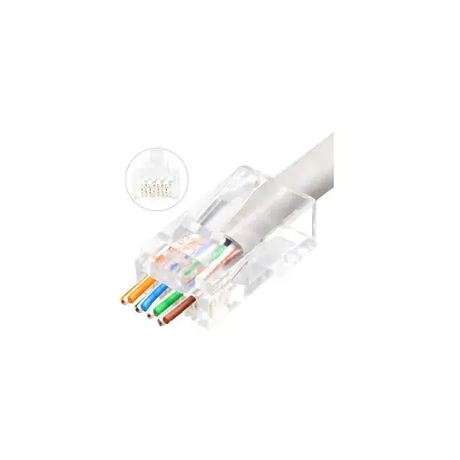 Microconnect KON505-50EZ conector RJ-45 Transparente