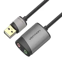 Vention Tarjeta de Sonido CDKHB/ USB Macho - 2xJack 3.5 Hembra