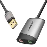 Vention Tarjeta de Sonido CDKHB/ USB Macho - 2xJack 3.5 Hembra