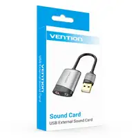 Vention Tarjeta de Sonido CDKHB/ USB Macho - 2xJack 3.5 Hembra