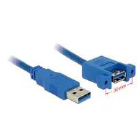 DeLOCK USB 3.0 A, 1m cable USB USB 3.2 Gen 1 (3.1 Gen 1) USB A Azul