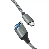 LogiLink CU0106 cable USB USB 3.2 Gen 1 (3.1 Gen 1) 0,15 m USB C USB A Gris