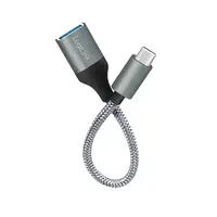 LogiLink CU0106 cable USB USB 3.2 Gen 1 (3.1 Gen 1) 0,15 m USB C USB A Gris