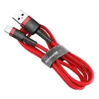 Baseus Cafule 1 m Negro, Rojo