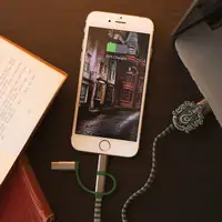 Thumbs Up 1002654 cable USB 1 m USB A Micro-USB B Verde, Gris