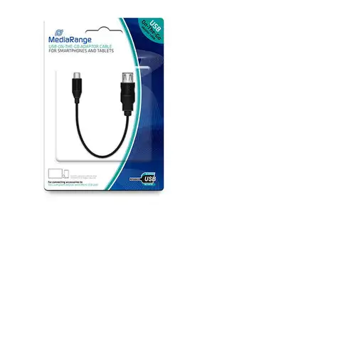 MediaRange MRCS168 cable USB USB 2.0 0,2 m Micro-USB B USB A Negro